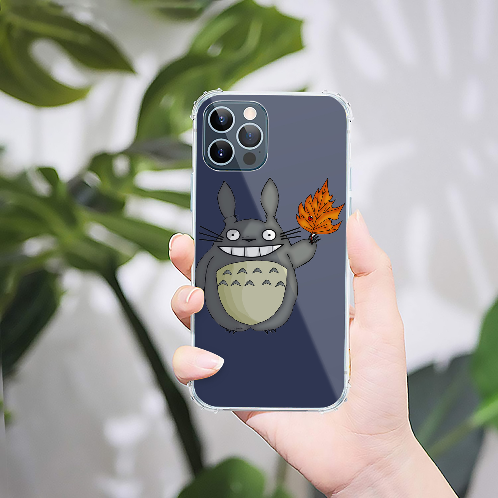 （画像用） となりのトトロ 草壁メイ 草壁サツキ My Neighbor Totoro Satsuki Kusakabe Mei Kusakabe 【iPhone 12シリーズ対応】透明スマホケース（クリアソフトケース）